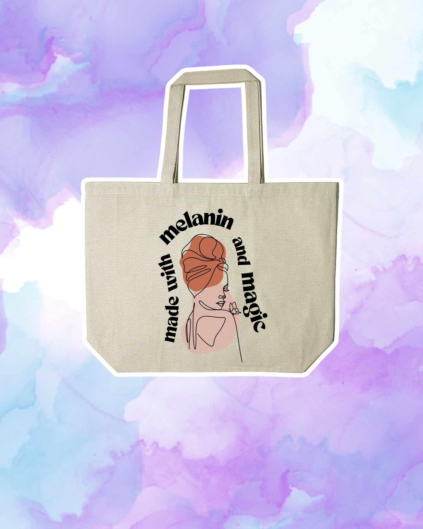 MADE WITH MELANIN & MAGIC #1 - Large Tote
