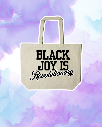BLACK JOY IS LIBERATION / RESISTANCE / REVOLUTIONARY - Large Tote