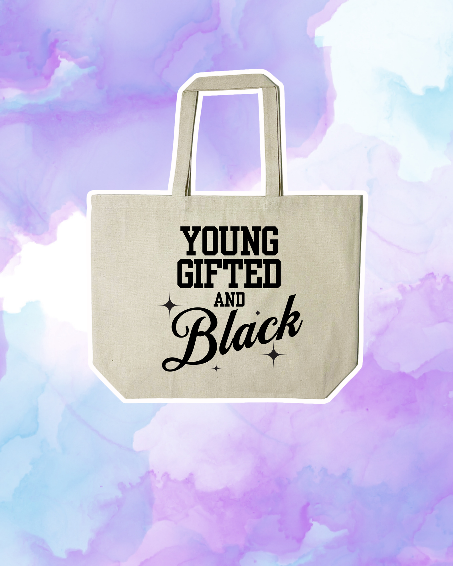YOUNG GIFTED & BLACK - Large Tote